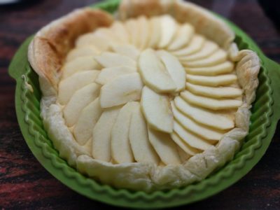 Tarta de manzana con masa de hojaldre