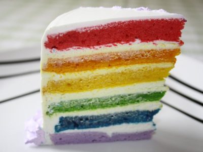 Tarta Arco Iris o Rainbow Cake